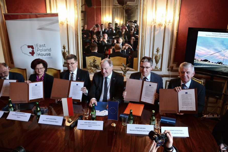 Podpisanie deklaracji #CohesionAlliance w Domu Polski Wschodniej