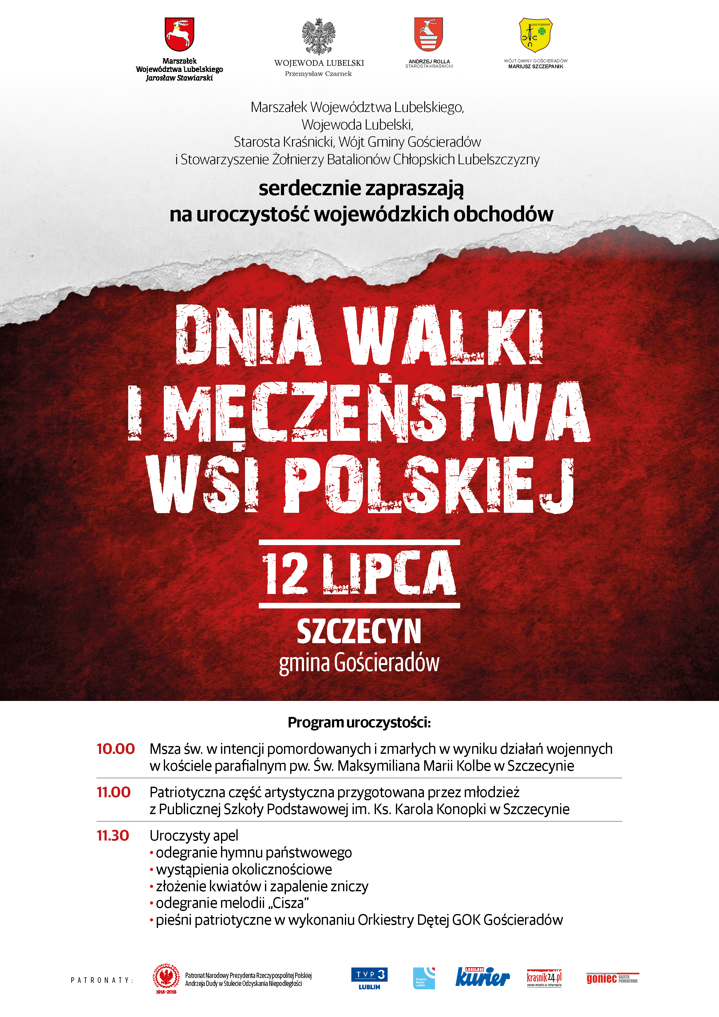 Wojewódzkie obchody Dni Walki i Męczeństwa Wsi Polskiej