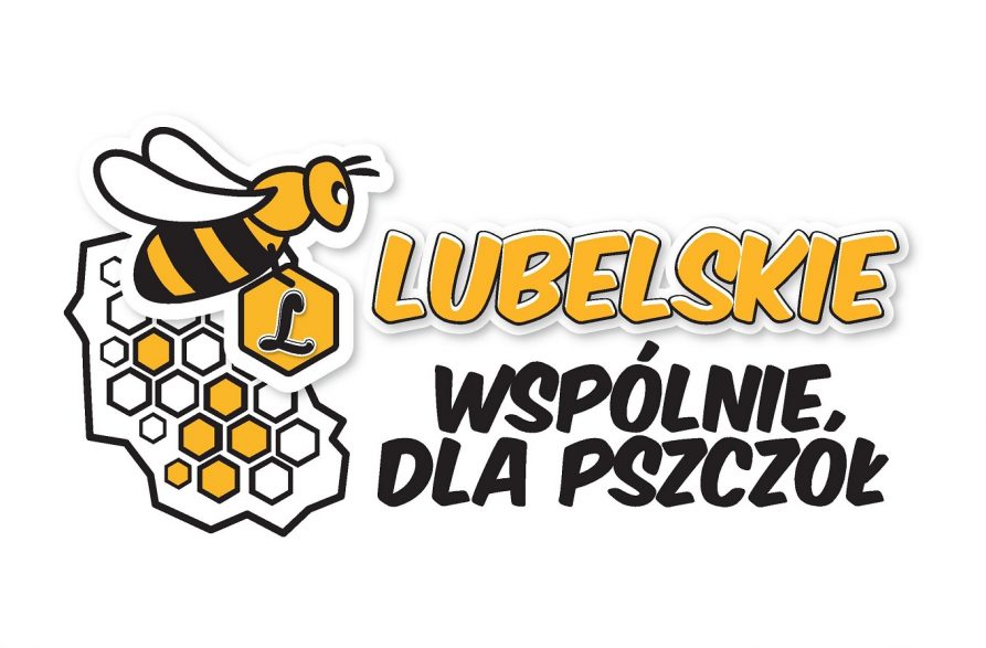 Logo akcji Lubelskie wspólnie dla pszczół.