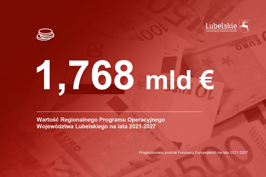 Ponad 2 mld euro dla województwa lubelskiego na lata 2021-2027