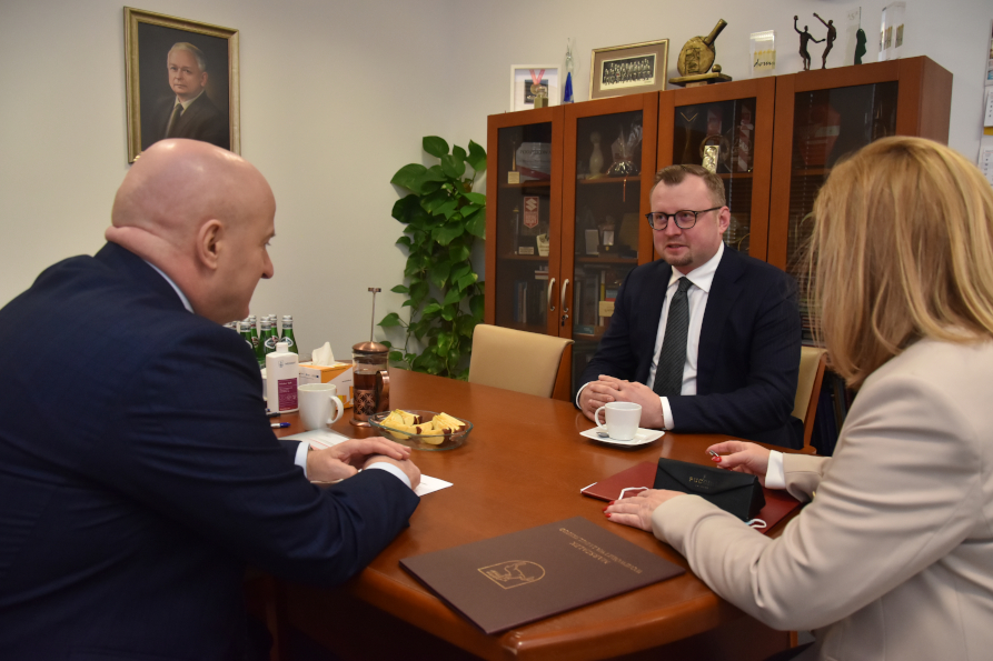 Spotkanie Marszałka Jarosława Stawiarskiego z Konsulem Generalnym RP w Hamburgu