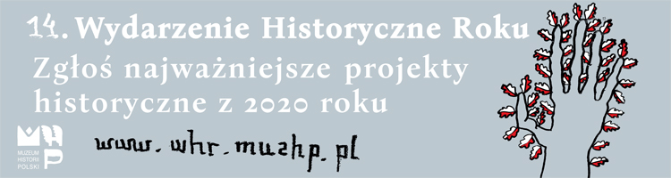 szary baner z napisem czternaste wydarzenie historyczne roku