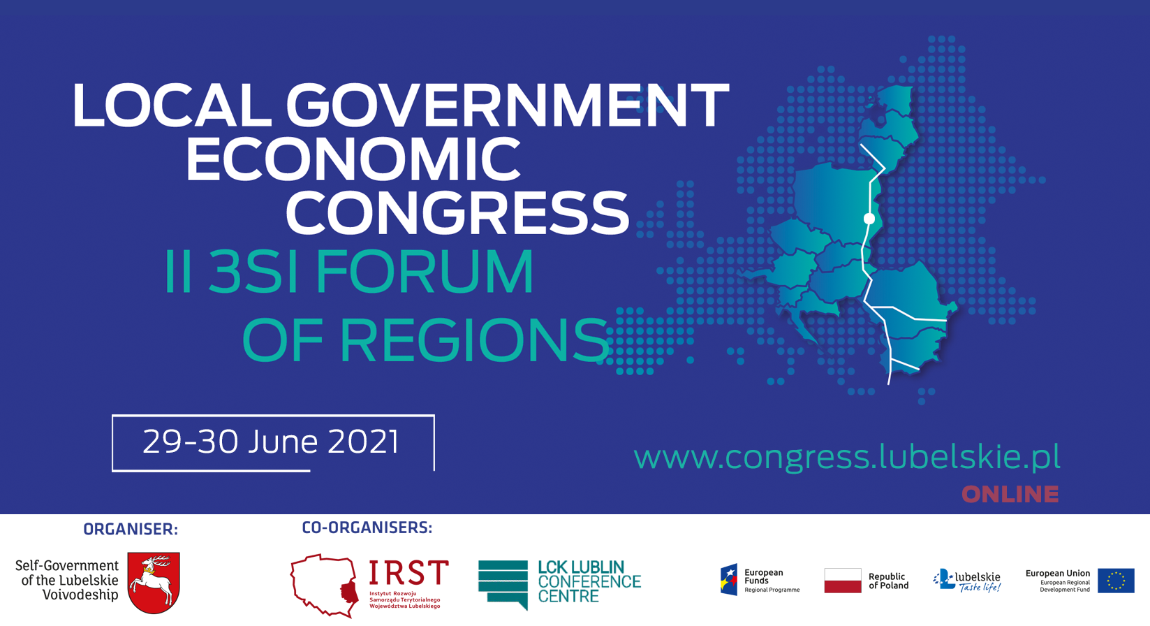 NEW DATE 29-30 June 2021 of the Local Government Economic Congress II and Three Seas Initiative Forum of Regions