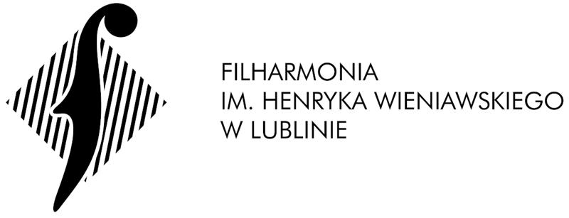 logo z napisem Filharmonia Lubelska imienia Henryka Wieniawskiego w Lublinie