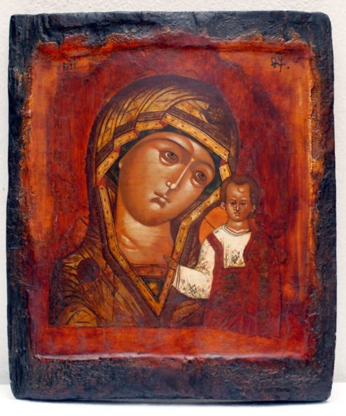 ikona przedstawiająca Matkę Bożą z Dzieciątkiem