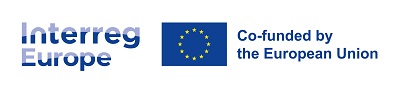 Logotyp Programu Interreg Europa wraz z flagą UE