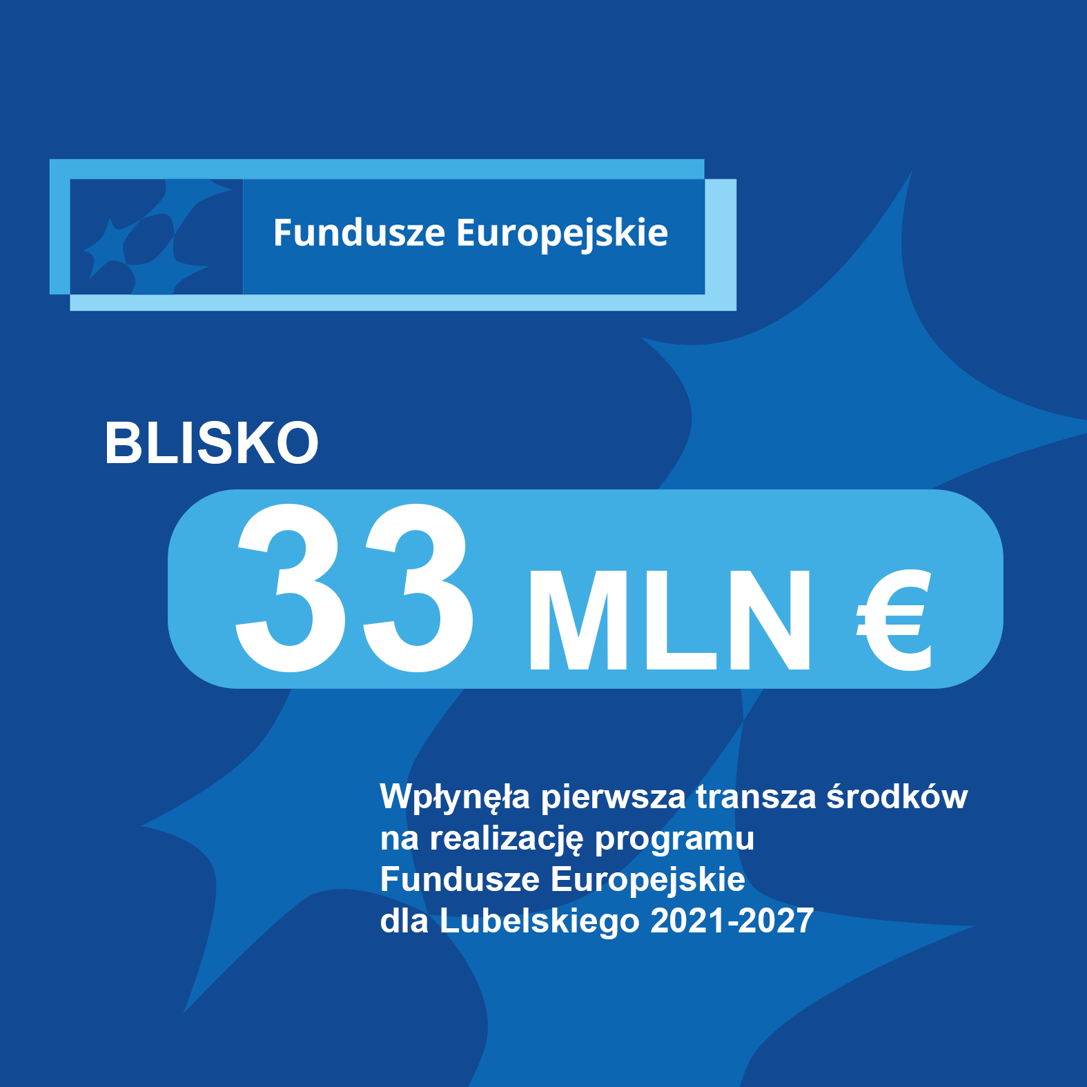 KE przekazała pierwsze środki na realizację programu Fundusze Europejskie  dla Lubelskiego 2021-2027