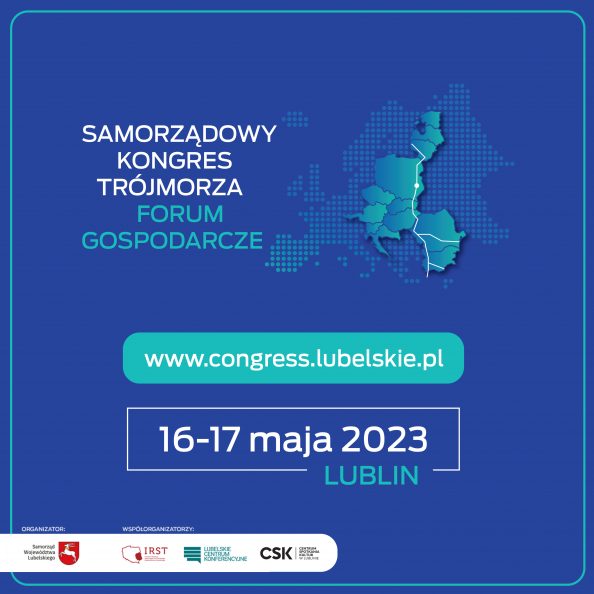 Logotyp wydarzenia Kongres Trójmorza 2023