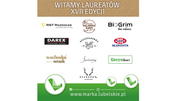Zbiór logotypów nowych uczestników projektu Marka Lubelskie