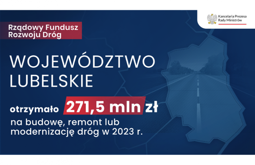 Informacja: Województwo lubelskie otrzyma 271,5 mld zło na zadania powiatowe, gminne i miejskie z RFRD na 2023 rok