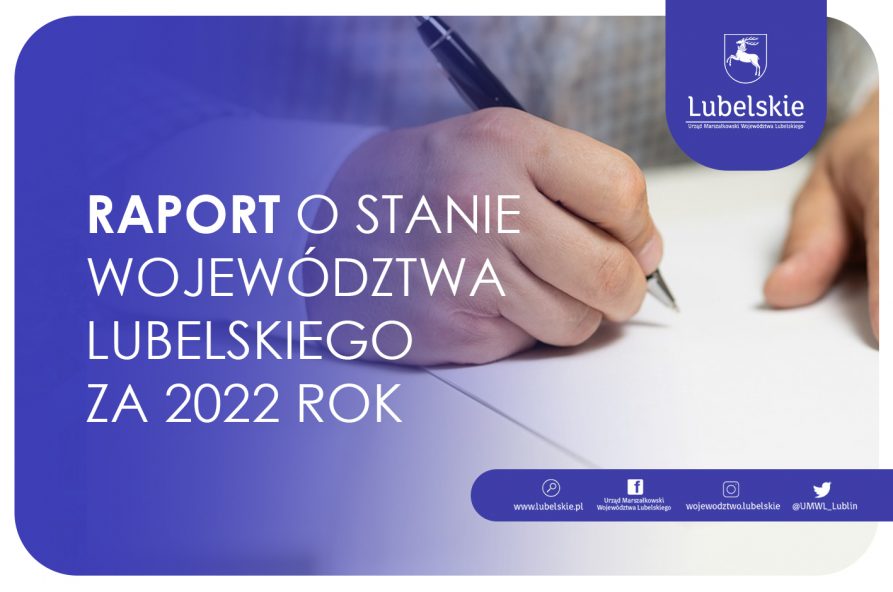 Grafika do wydarzenia Raport o stanie województwa lubelskiego za rok 2022