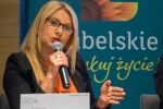 Sekretarz Województwa Lubelskiego Anna Augustyniak podczas wystąpienia w panelu dyskusyjnym
