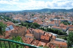 Widok na Graz ze wzgórza zamkowego