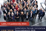 Plakat Lubelskie Forum Inicjatyw Pozarządowych 2018