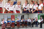 Muzyczna reprezentacja Józefowa: Dziecięcy Zespół Ludowy „Mały Józefów” wraz z grupami śpiewaczymi „Boiszczanki” (u góry z prawej) i "Jabłoń"