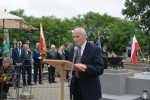 Przemawia przedstawiciel stowarzyszenia Żołnierzy Batalionów Chłopskich, Pana Edwarda Harasima