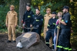 Porządkowanie cmentarza w Końskowoli