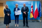 Dyrektor Anna Brzyska, Marszałek Jarosław Stawiarski i przedstawicielka Lubelskiego Parku Naukowo Technologicznego S.A.