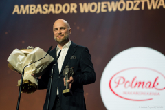 Dominik Polak prezes firmy Polmak odbiera nagrodę Ambasadora Województwa Lubelskiego