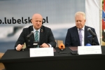 Konferencja prasowa z udziałem marszałka Jarosława Stawiarskiego oraz dyrektora szpitala Piotra Mateja