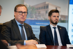 Senator RP Grzegorz Bierecki i Artur Kozioł Dyrektor Wojewódzkiego Szpitala Specjalistycznego w Białej Podlaskiej
