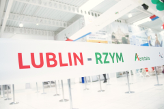Wstęga z napisem Lublin -Rzym
