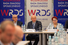 Na zdjęciu, Przewodniczący WRDS WL Marszałek Jarosław Stawiarski oraz Wiceprzewodnicząca Wiesława Jańczak oraz Wiceprzewodniczący Marek Wątorski 