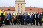 Uroczyste przekazanie karetek pogotowia partnerskim regionom Ukrainy