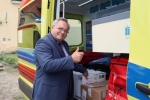 Uroczyste przekazanie karetek pogotowia partnerskim regionom Ukrainy