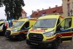 Uroczyste przekazanie karetek pogotowia partnerskim regionom Ukrainy