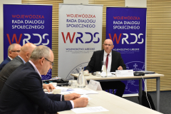 Przewodniczący  SZR ds. Rynku Pracy, Zatrudnienia, Wynagrodzeń i Świadczeń Socjalnych Pan Tomasz Pitucha 