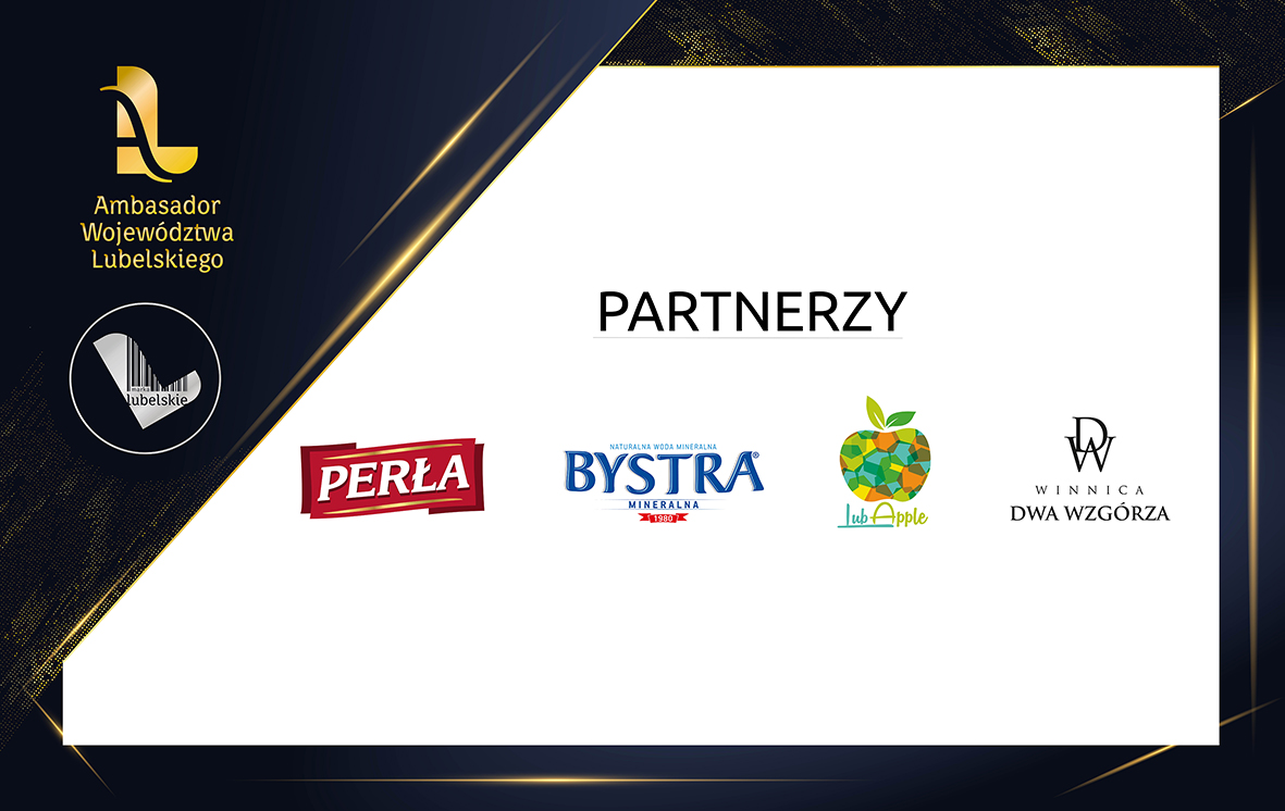 Logo partnerów wydarzenia Ambasador Województwa Lubelskiego 2022