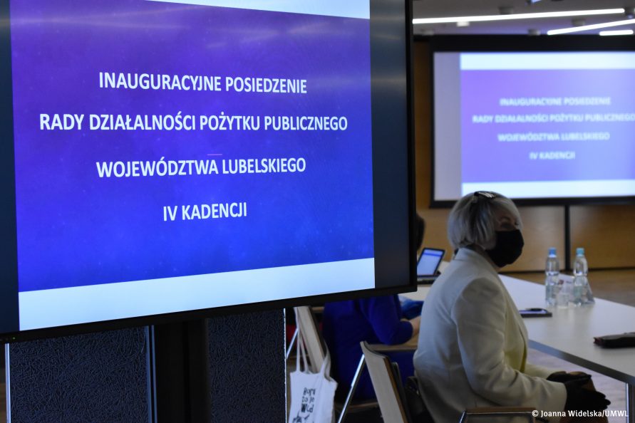 Inauguracyjne posiedzenie Rady Działalności Pożytku Publicznego Województwa Lubelskiego IV kadencji.