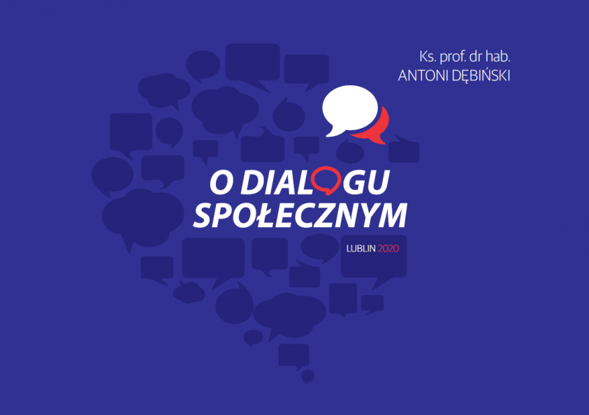 Strona tytułowa dokumentu. Napis o dialogu społecznym
