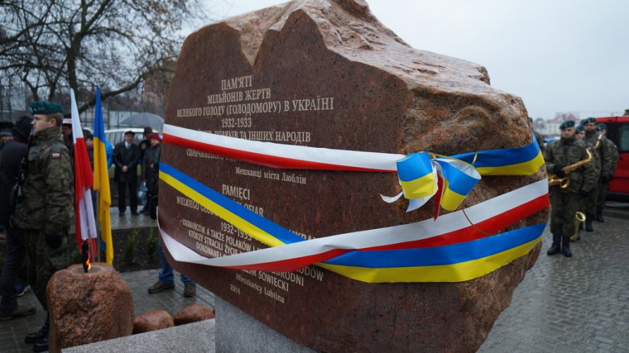 Pomnik Wielkiego Głodu w Ukrainie, fot. Konsulat Generalny Ukrainy w Lublinie