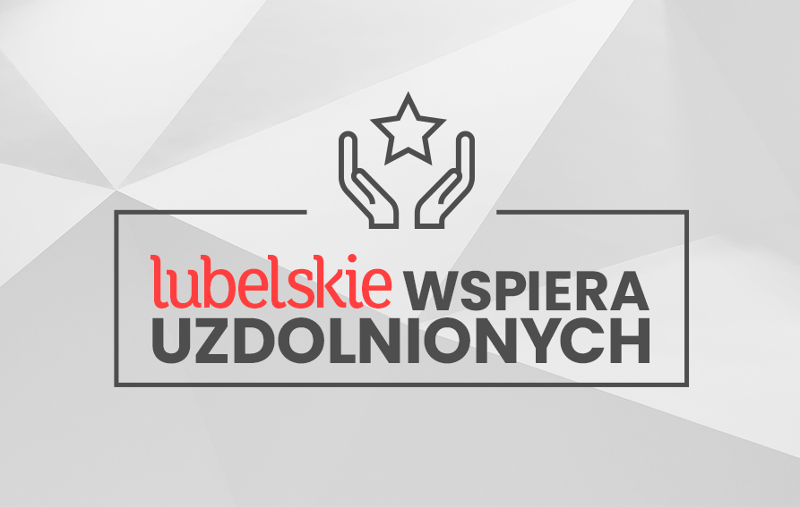 Grafika-logo lubelskie wspiera uzdolnionych