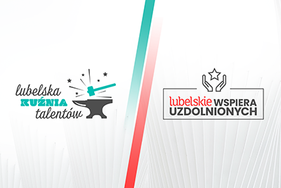 połączone grafiki programów stypendialnych "Lubelskie wspiera uzdolnionych" i "Lubelska Kuźnia Talentów"