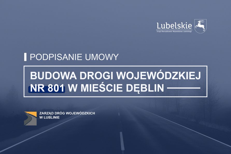 Podpisanie umowy grafika startowa z opisem tytułu konferencji