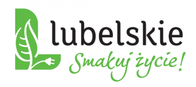 logo zielona litera L i napis lubelskie smakuj życie