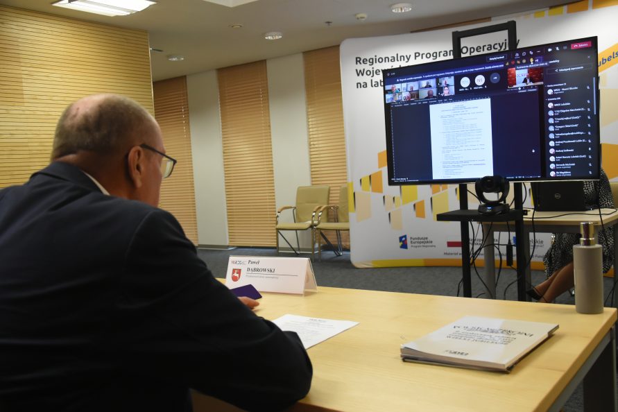 Paweł Dąbrowski - strona samorządowa WRDS WL podczas posiedzenia plenarnego WRDS WL w dniu 11 czerwca 2021 r.