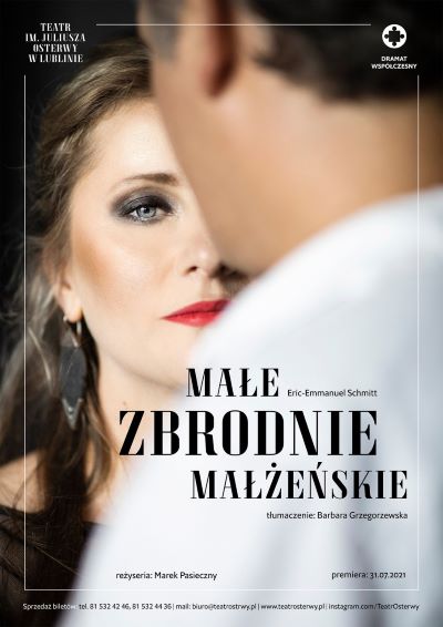 plakat spektaklu Małe zbrodnie małżeńskie