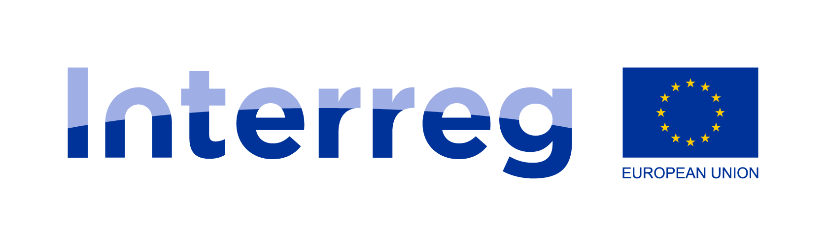 logo programów Interreg wraz z flagą UE