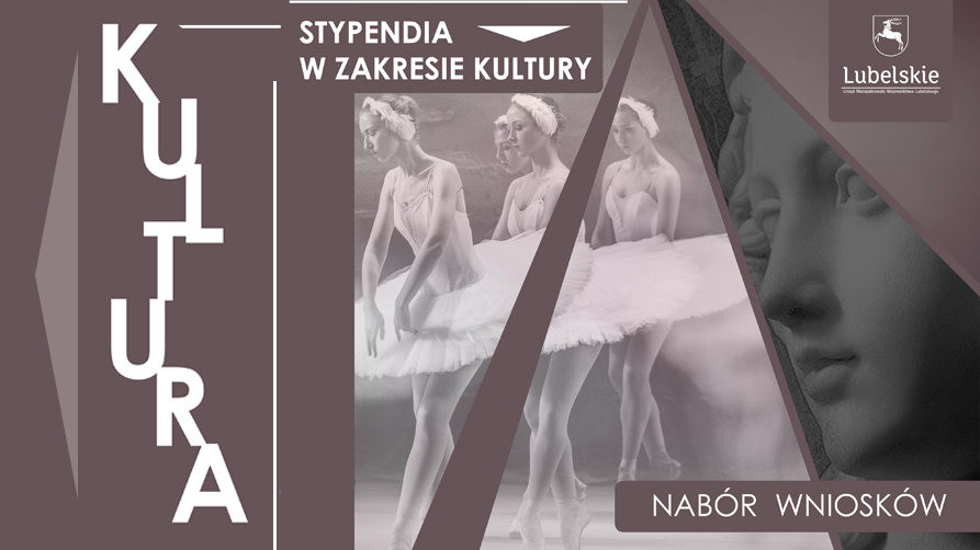 Logotyp stypendiów Departamentu Kultury, Nauki i Dziedzictwa Narodowego Urzędu Marszałkowskiego Województwa Lubelskiego