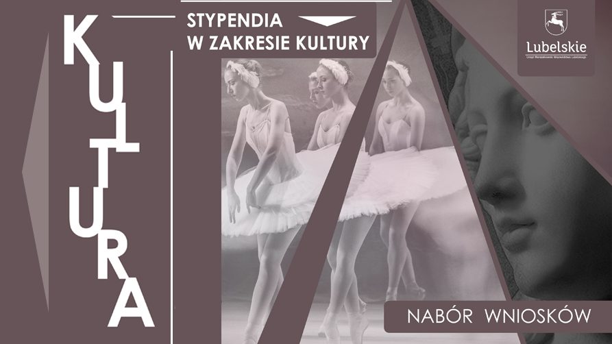 Logotyp stypendiów Departamentu Kultury, Nauki i Dziedzictwa Narodowego Urzędu Marszałkowskiego Województwa Lubelskiego