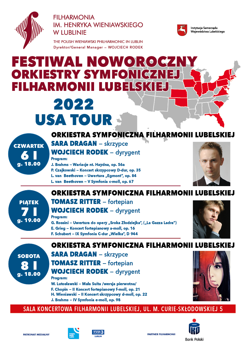 Plakat promocyjny Festiwalu noworocznego wraz z jego programem