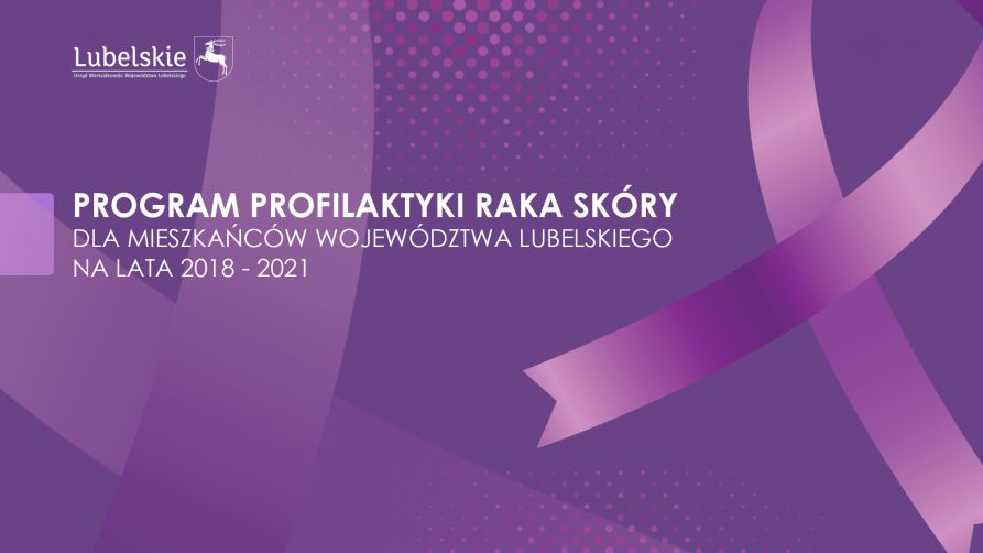 Grafika informująca o programie profilaktyki raka skóry