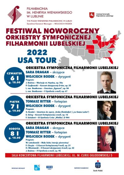 Plakat promocyjny Festiwalu noworocznego wraz z jego programem