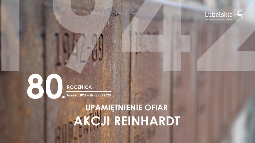 grafika informacyjna "upamiętnienie ofiar Akcji Reinhardt "
