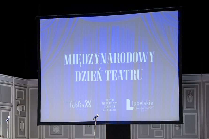 Międzynarodowy Dzień Teatru - napis