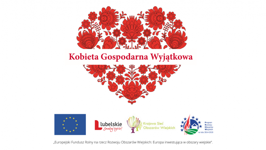 Logotyp wydarzenia kobieta gospodarna wyjątkowa